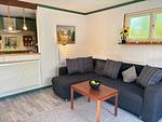 Wohn- und Küchenbereich im Ferienhaus Hus Älmtamåla nahe Holmsjö - Hus Älmtamåla - Top-Hundeurlaub