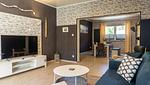 Sofaecke mit TV - Ferienhaus Westerstraße - Top-Hundeurlaub