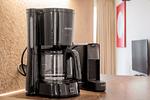 Küche mit Kaffeemaschine - Promenadenvilla 23 Wohnung 07 - Top-Hundeurlaub