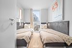 Schlafzimmer - Ferienwohnung Stranddistel Priwall Travemünde - Top-Hundeurlaub