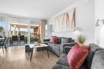 Wohnzimmer - Ferienwohnung Hafenkante Priwall Travemünde - Top-Hundeurlaub
