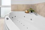 Badezimmer - Ferienwohnung Hafenkante Priwall Travemünde - Top-Hundeurlaub