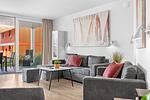 Wohnzimmer - Ferienwohnung Reedezeit Priwall Travemünde - Top-Hundeurlaub