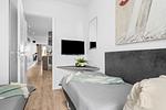 Schlafzimmer - Ferienwohnung Reedezeit Priwall Travemünde - Top-Hundeurlaub