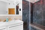 Badezimmer - Ferienwohnung Reedezeit Priwall Travemünde - Top-Hundeurlaub