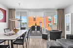 Wohnzimmer - Ferienwohnung Muschelsucher Priwall Travemünde - Top-Hundeurlaub