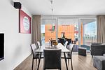 Wohnzimmer - Ferienwohnung Muschelsucher Priwall Travemünde - Top-Hundeurlaub