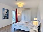 Schlafzimmer - Ferienapartment mit drei Schlafzimmern in Strandnähe - Top-Hundeurlaub