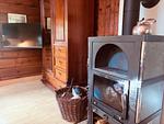 Kamin im Wohnbereich des Hus Flåten in Småland - Hus Flåten - Top-Hundeurlaub