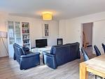 Wohnzimmer - Moderne Haushälfte mit drei Schlafzimmern und Kamin - Top-Hundeurlaub