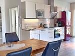 Küche / Küchenzeile - Charmantes Ferienapartment mit Kamin - Top-Hundeurlaub