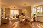Wohnzimmer - FW23:Balkon,Meerblick,Sauna,Schwimmbad - Top-Hundeurlaub