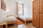 zweites Schlafzimmer mit Einzelbetten - Wohnung 02 - Top-Hundeurlaub