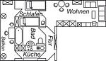 Grundriss - Objekt-Nr. 174 - Ort - Kakenbarch - Top-Hundeurlaub