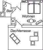 Grundriss - Objekt-Nr. 121 - Hafen - Kurgartenstraße - Top-Hundeurlaub