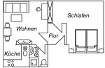 Grundriss - Objekt-Nr. 79 - Hafen - Kurgartenstraße - Top-Hundeurlaub