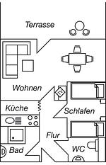 Grundriss - Objekt-Nr. 58 - Strand - Strandredder - Top-Hundeurlaub