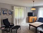 Gemütlicher Wohnbereich im Nordic Haven in Sågen bei Vansbro - Nordic Haven - Top-Hundeurlaub