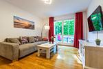 Wohnzimmer - Ferienwohnung 4 - Top-Hundeurlaub