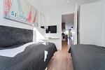 zweites Schlafzimmer mit TV - Wohnung 20 - Passathafen Ostseebrise - Top-Hundeurlaub