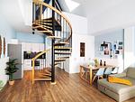 Wohnzimmer - Ferienwohnung mit 1 Schlafzimmer und Balkon (S4) - Top-Hundeurlaub