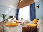 Wohnzimmer - Ferienwohnung mit 1 Schlafzimmer und Balkon (S8) - Top-Hundeurlaub