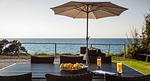 Terrasse mit Meerblick und Tisch - Windeck - Top-Hundeurlaub