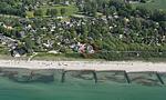 Luftaufnahme eines Ferienhauses an der Küste - Windeck - Top-Hundeurlaub