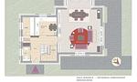 Grundriss des Erdgeschosses mit offener Raumgestaltung - Windeck - Top-Hundeurlaub