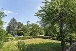 Gartenansicht mit Bäumen und Rasen - Haus Traudi - Top-Hundeurlaub