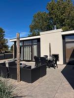 Chalet Strand Oase mit Zaun & Sichtschutz J281 - Top-Hundeurlaub