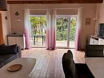 Wohn-Essbereich mit Zugang zur Terrasse im wrho12, Haus Lea in Wremen - In der Hofe 12 - Haus Lea - Top-Hundeurlaub