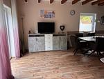 Wohn-Essbereich mit Flatscreen-TV im wrho12, Haus Lea in Wremen - In der Hofe 12 - Haus Lea - Top-Hundeurlaub