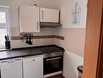 Küchenzeile mit Backofen im wrho12, Haus Lea in Wremen - In der Hofe 12 - Haus Lea - Top-Hundeurlaub