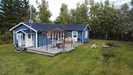 Außenansicht der Stuga Trollsjö mit großem Garten - Stuga Trollsjö - Top-Hundeurlaub