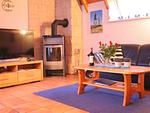 Wohnzimmer - Ferienhaus "MoinMoin" - Top-Hundeurlaub