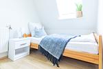 Schlafzimmer - BS 1 FW Strandmuschel St. Peter- Ording - Top-Hundeurlaub