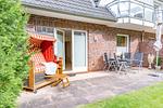Terrasse - BS 3 Ferienwohnung Meeresbrise St. Peter- Ording - Top-Hundeurlaub