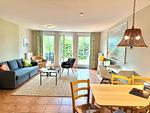 Wohnbereich mit Schlafsofa - Ferienwohnung 33 Max - Top-Hundeurlaub