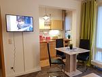 Wohnzimmer - Appartementanlage Dünengarten Fewo 47 - 17 - Top-Hundeurlaub