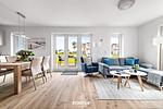 Wohnzimmer - Ferienwohnung Tortuga Olpenitz - Top-Hundeurlaub