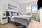 Schlafzimmer - Ferienwohnung Tortuga Olpenitz - Top-Hundeurlaub