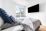 Schlafzimmer - Ferienwohnung Tortuga Olpenitz - Top-Hundeurlaub