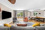 Wohnzimmer - Ferienhaus Dröm Hus Archsum auf Sylt - Top-Hundeurlaub