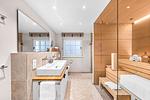 Badezimmer - Ferienhaus Bontje Hus Archsum auf Sylt - Top-Hundeurlaub