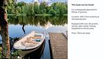 Ruderboot für Gäste der Villa Millaboda am nahegelegenen See - Milleboda - Top-Hundeurlaub
