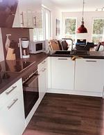 Küche / Küchenzeile - Haus Nr. 36, Ferienhaus Deichgraf - Top-Hundeurlaub