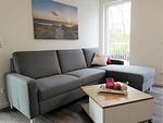 Wohnzimmer - Haus Nr. 36, Ferienhaus Deichgraf - Top-Hundeurlaub