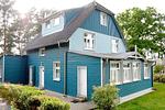 Veranda des Hauses (Wohnbereich W1) und Terrasse auf der Südseite des Hauses - Wohnung 1 - Top-Hundeurlaub
