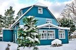 Ansicht Katharinas Ferienhaus im Schnee - Wohnung 1 - Top-Hundeurlaub